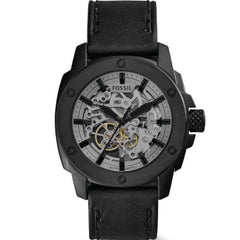 Fossil Modern Machine Automatic Skeleton Grey Dial Black Steel Strap Watch for Men - ME3134 Watches Fossil   