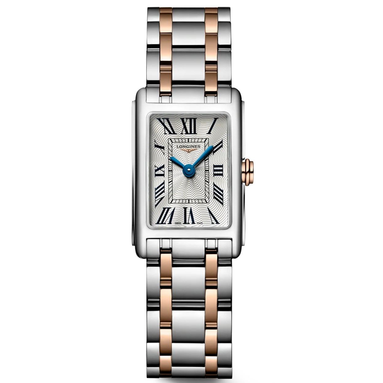 Longines Dolcevita 18K Gold White Dial Two Tone Steel Strap Watch for Women - L5.258.5.71.7 Watches Longines   