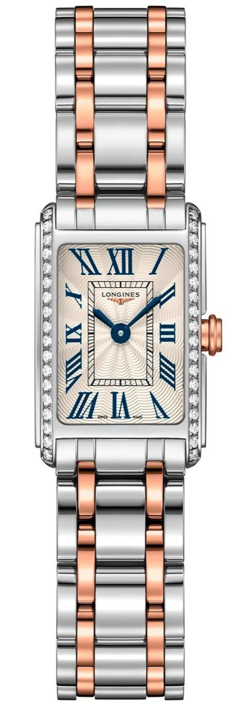 Longines Dolcevita Diamond White Dial Two Tone Steel Strap Watch for Women - L5.258.5.79.7 Watches Longines   