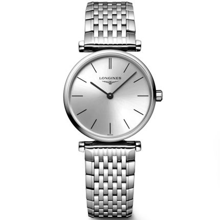 Longines La Grande Classique De Longines Silver Dial Silver Mesh Bracelet Watch for Women - L4.209.4.72.6 Watches Longines   