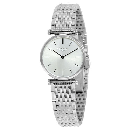 Longines La Grande Classique De Longines Silver Dial Silver Mesh Bracelet Watch for Women - L4.209.4.72.6 Watches Longines   