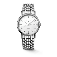 Longines Presence 38.5mm Automatic Stainless Steel Watch for Men - L4.921.4.12.6 Watches Longines   