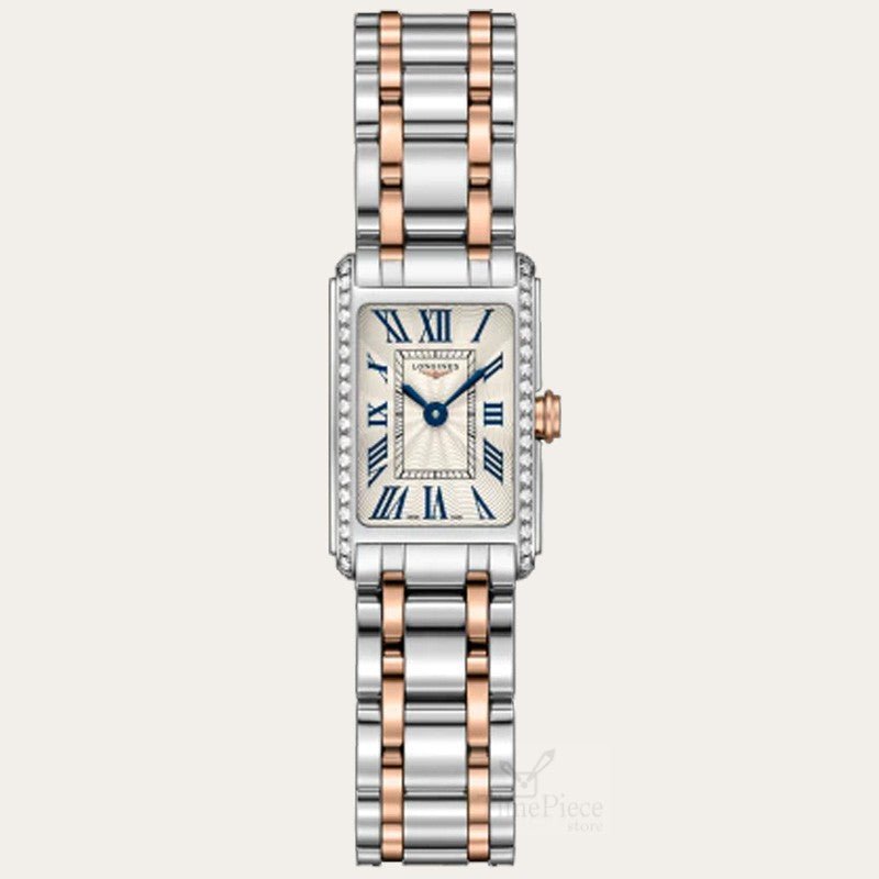 Longines Dolcevita Diamond White Dial Two Tone Steel Strap Watch for Women - L5.258.5.79.7 Watches Longines   