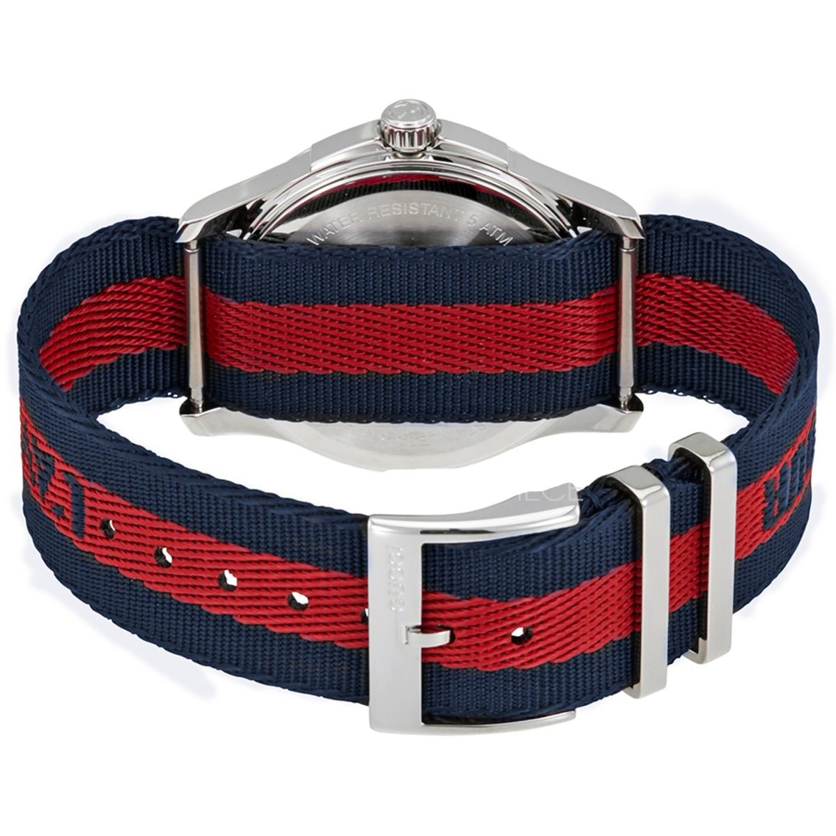 Gucci G Timless Le Marche Des Merveilles Blue & Red Dial Blue & Red Nylon Strap Unisex Watch  - YA126495 Watches Gucci   