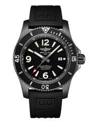 Breitling Superocean Automatic 46mm Black Dial Black Rubber Strap Watch for Men - M17368B71B1S1 Watches Breitling   