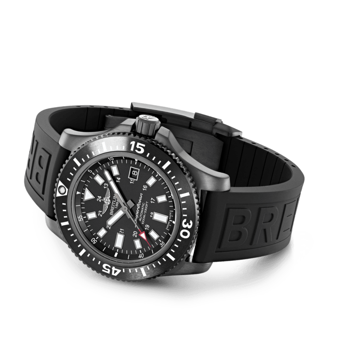 Breitling Superocean 44mm Special Volcano Black Dial Black Rubber Strap Watch for Men - M17393131B1S1 Watches Breitling   