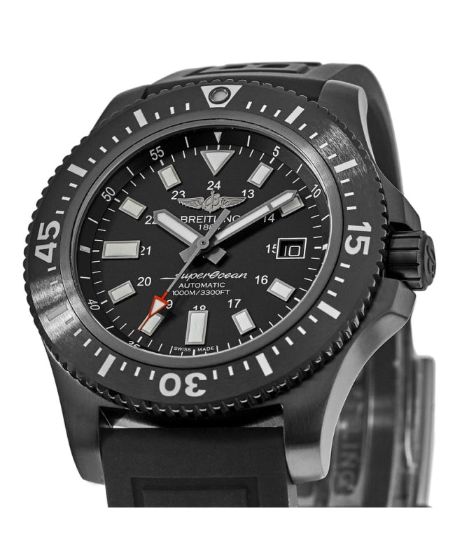 Breitling Superocean 44mm Special Volcano Black Dial Black Rubber Strap Watch for Men - M17393131B1S1 Watches Breitling   