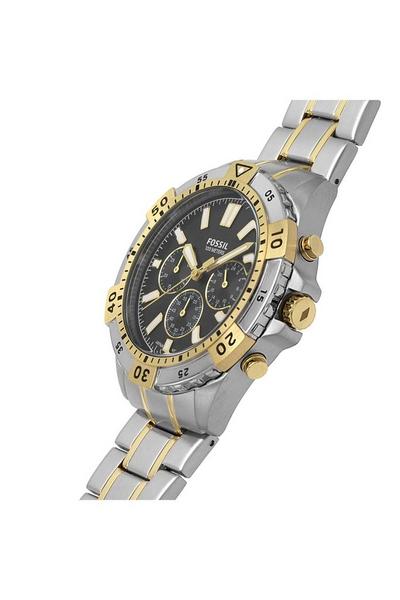 Fossil Garrett Analog Black Dial Two Tone Steel Strap Watch for Men - FS5771 Watches Fossil   