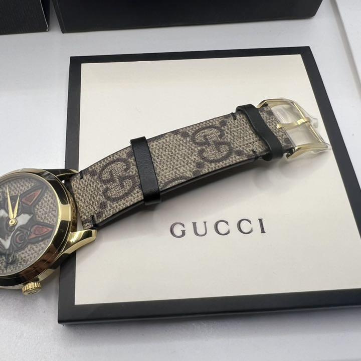 Gucci G-Timeless Brown Dial Brown Leather Strap Unisex Watch - YA1264057 Watches Gucci   