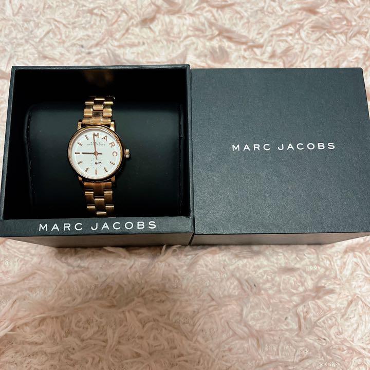 Marc Jacobs Baker White Dial Rose Gold Stainless Steel Watch for Women - MBM3248 Watches Marc Jacobs   