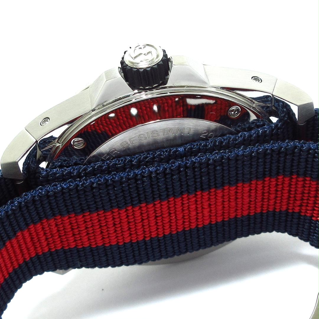 Gucci Dive Black Dial Red & Blue Nylon Strap Watch For Men - YA136210 Watches Gucci   