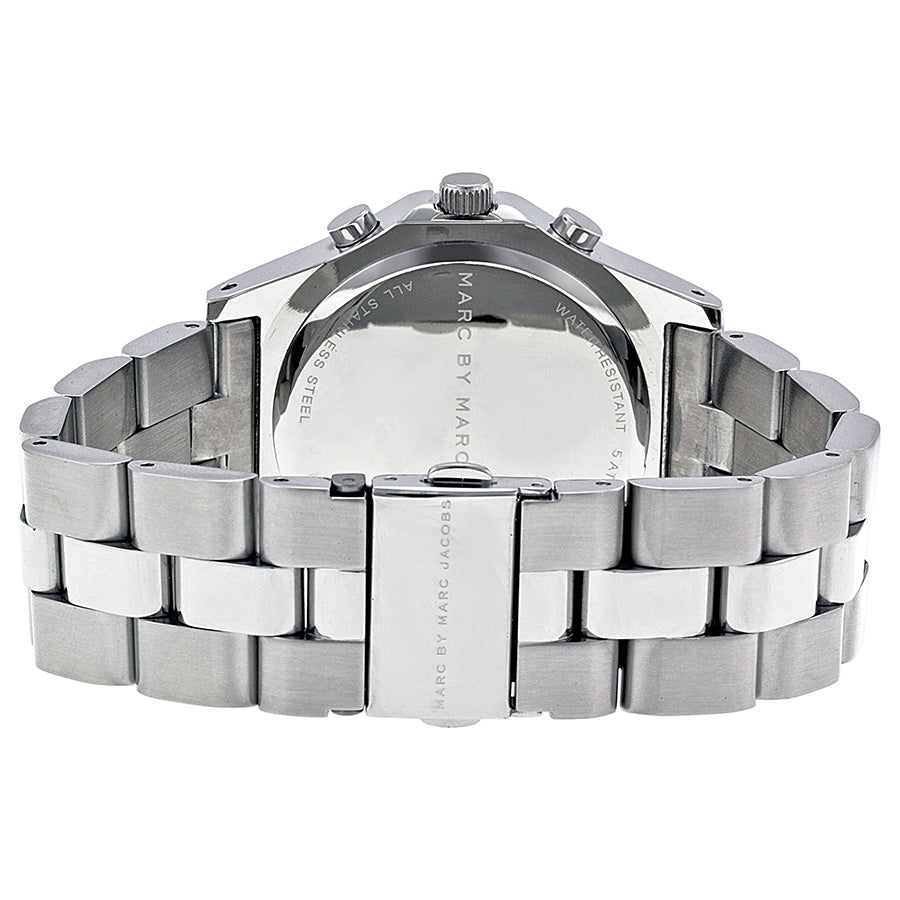 Marc Jacobs Blade White Dial SIlver Stainless Steel Strap Watch for Women - MBM3100 Watches Marc Jacobs   