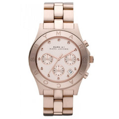 Marc Jacobs Blade Pink Dial Rose Gold Stainless Steel Strap Watch for Women - MBM3102 Watches Marc Jacobs   