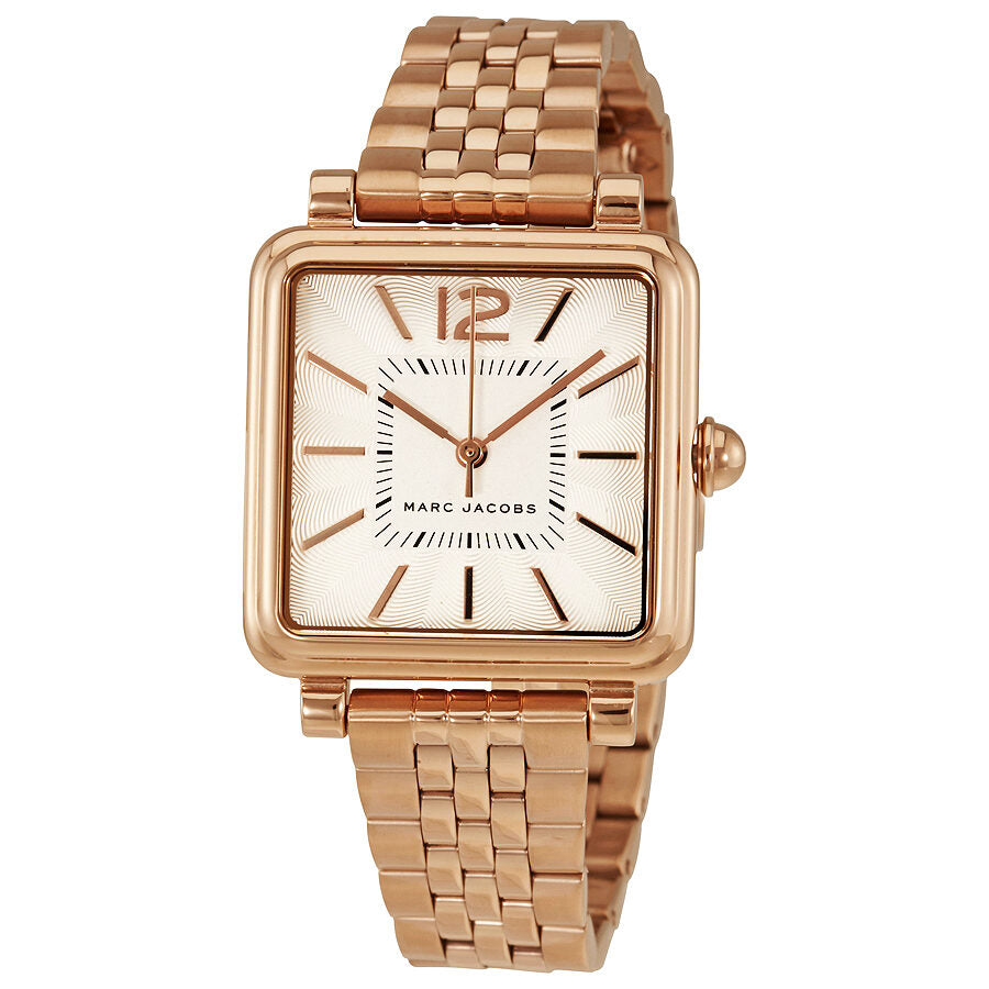 Marc Jacobs Vic White Dial Rose Gold Stainless Steel Strap Watch for Women - MJ3514 Watches Marc Jacobs   