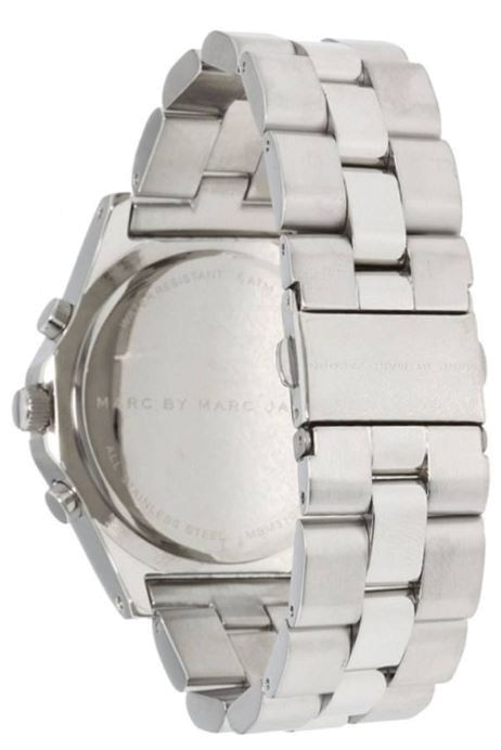 Marc Jacobs Blade White Dial SIlver Stainless Steel Strap Watch for Women - MBM3100 Watches Marc Jacobs   