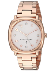 Marc Jacobs Mandy White Dial Rose Gold Stainless Steel Strap Watch for Women - MJ3574 Watches Marc Jacobs   