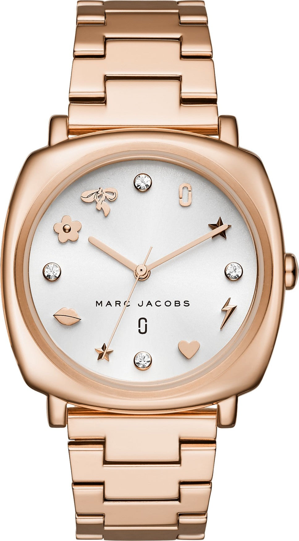 Marc Jacobs Mandy White Dial Rose Gold Stainless Steel Strap Watch for Women - MJ3574 Watches Marc Jacobs   