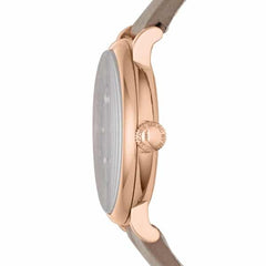 Marc Jacobs Baker Grey Dial Grey Leather Strap Watch for Women - MBM1266 Watches Marc Jacobs   