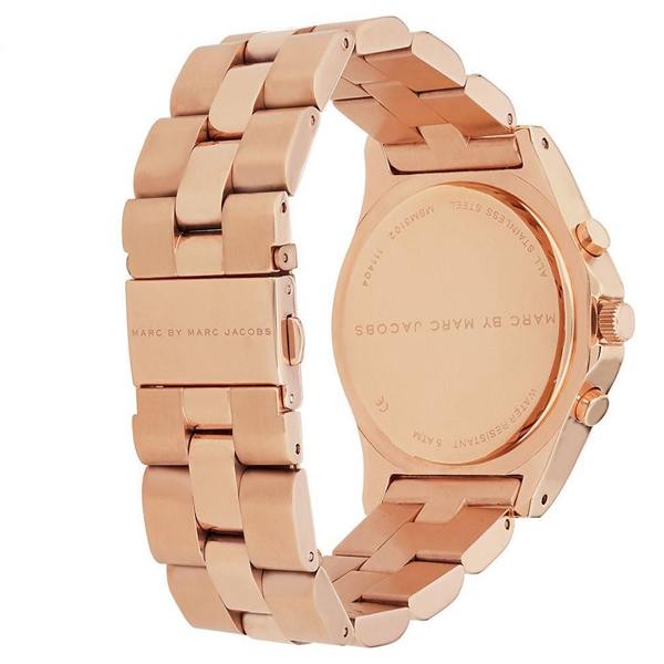 Marc Jacobs Blade Pink Dial Rose Gold Stainless Steel Strap Watch for Women - MBM3102 Watches Marc Jacobs   