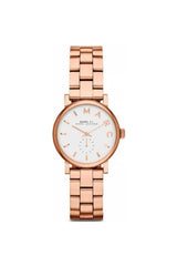 Marc Jacobs Baker White Dial Rose Gold Stainless Steel Watch for Women - MBM3248 Watches Marc Jacobs   