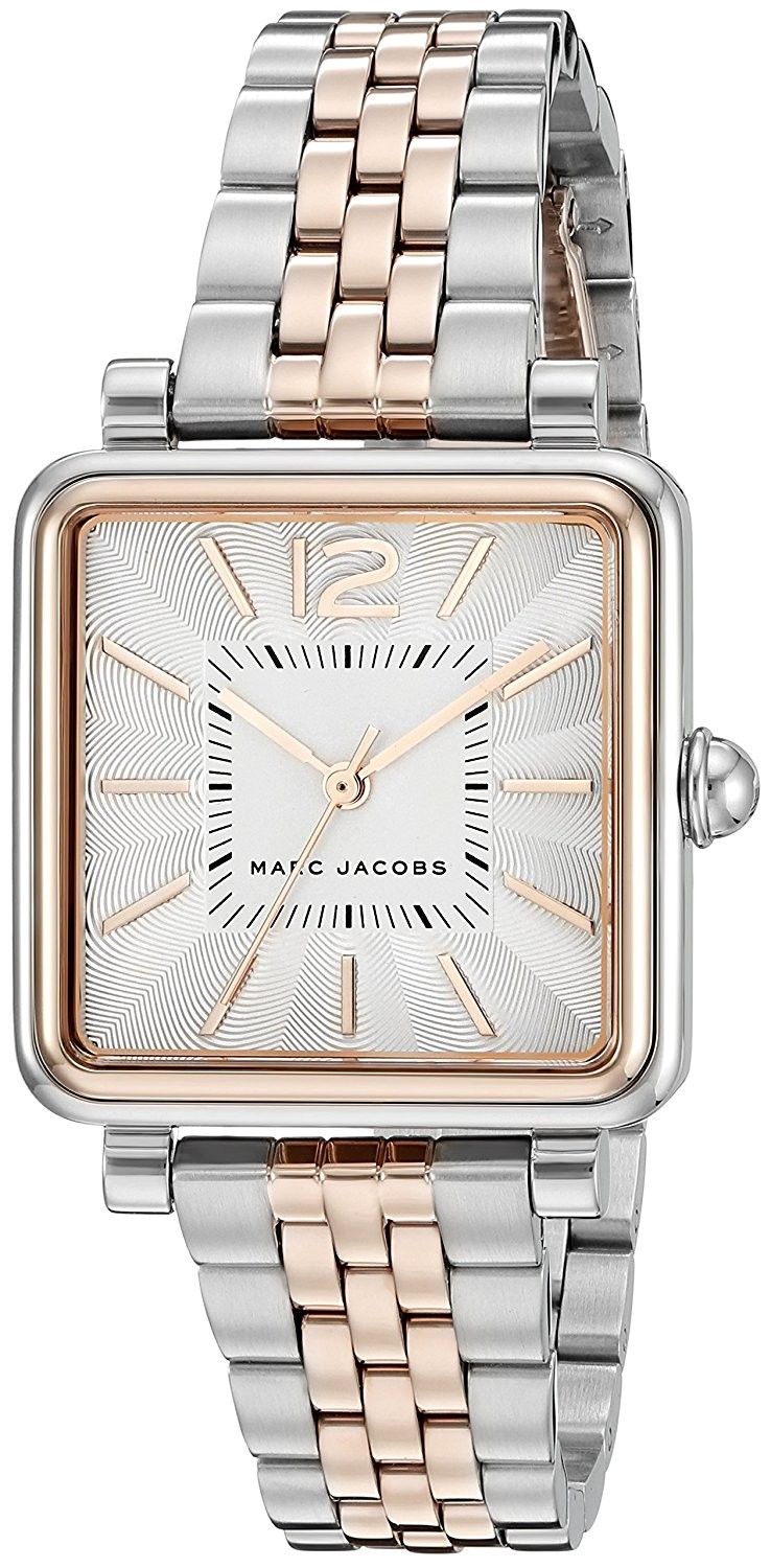 Marc Jacobs Vic Silver Dial Two Tone Stainless Steel Strap Watch for Women - MJ3463 Watches Marc Jacobs   