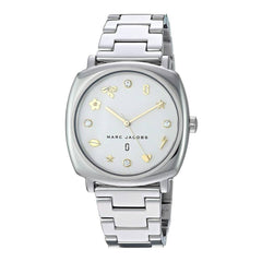 Marc Jacobs Mandy White Dial Silver Stainless Steel Strap Watch for Women - MJ3572 Watches Marc Jacobs   