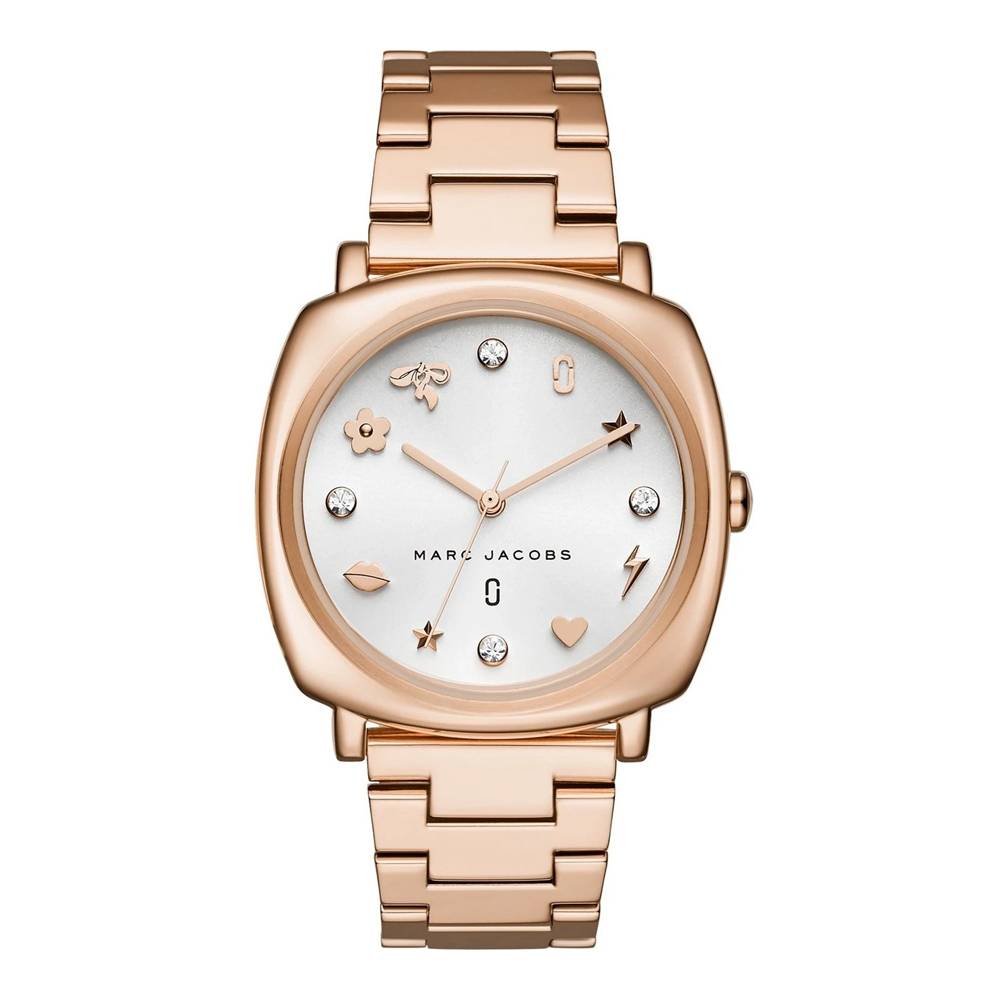 Marc Jacobs Mandy White Dial Rose Gold Stainless Steel Strap Watch for Women - MJ3574 Watches Marc Jacobs   