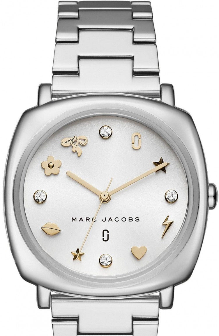 Marc Jacobs Mandy White Dial Silver Stainless Steel Strap Watch for Women - MJ3572 Watches Marc Jacobs   