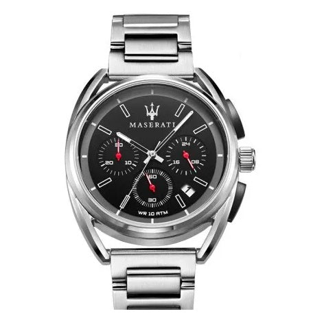 Maserati Trimarano Chronograph Black Dial Silver Stainless Steel Strap Watch For Men - R8873632003 Watches Maserati   