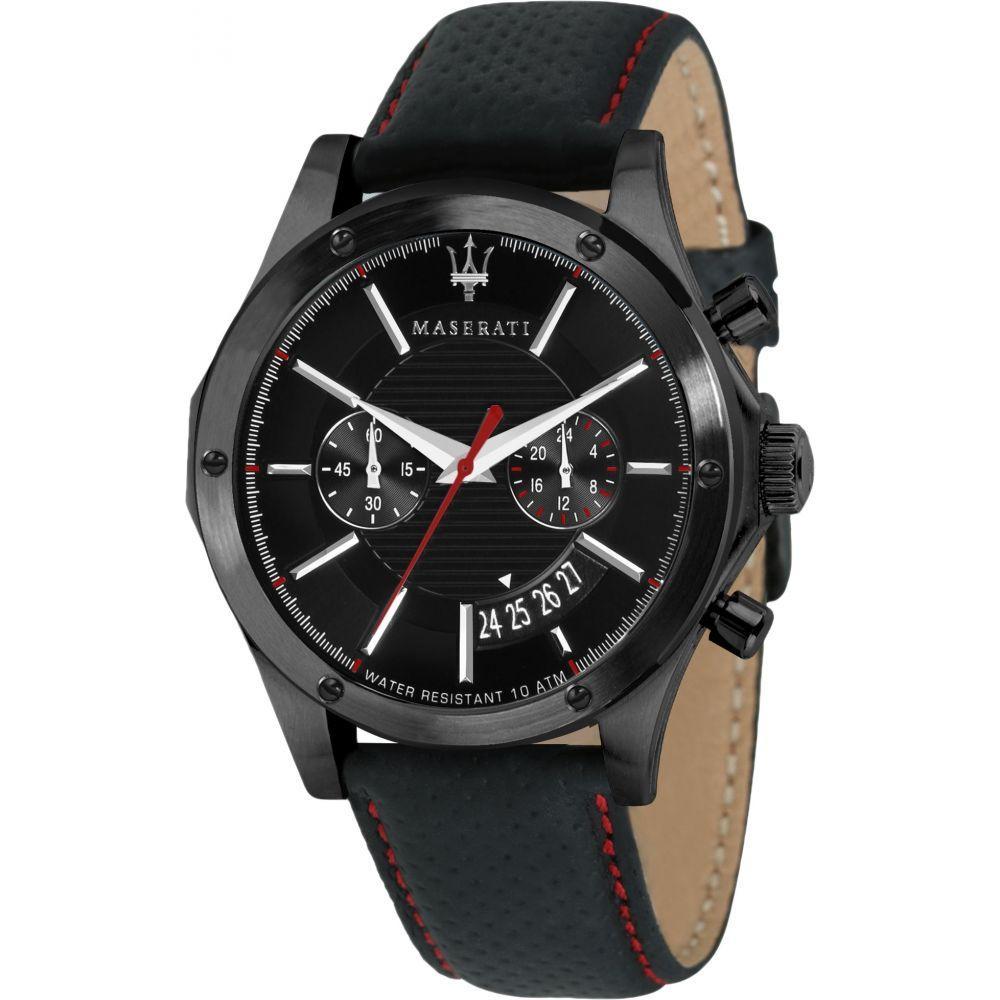 Maserati Circuito Black Dial Leather Strap Watch For Men - R8871627004 Watches Maserati   