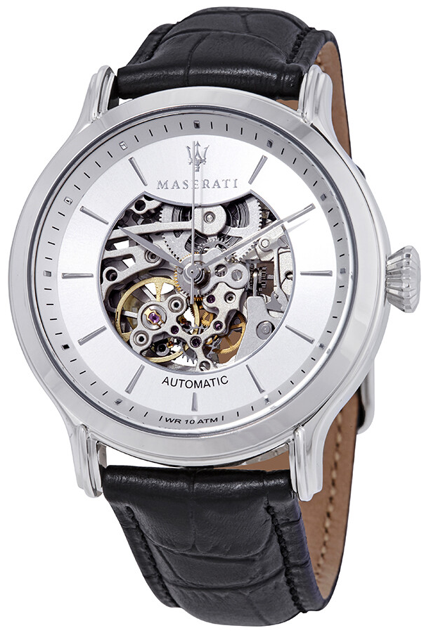 Maserati Epoca Automatic Skeleton Mechanical Silver Dial Watch For Men - R8821118003 Watches Maserati   