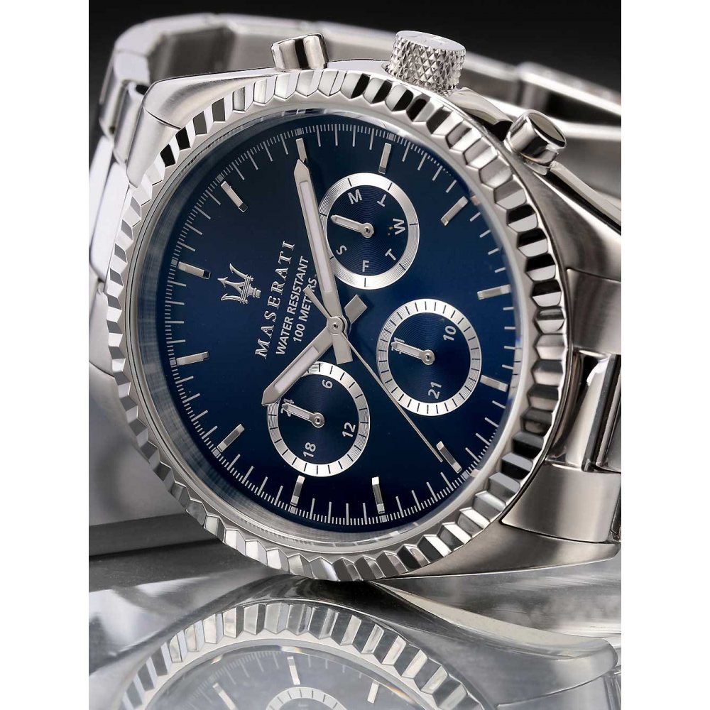 Maserati Competizione Chronograph Quartz Blue Dial Watch For Men - R8853100022 Watches Maserati   