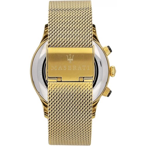 Maserati Ricordo Chronograph Black Dial Stainless Steel Mesh Bracelet Watch For Men - R8873633003 Watches Maserati   