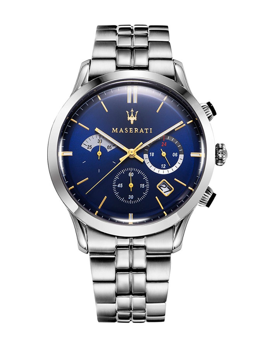 Maserati Ricordo Chronograph Blue Dial Stainless Steel 42mm Watch For Men - R8873633001 Watches Maserati   