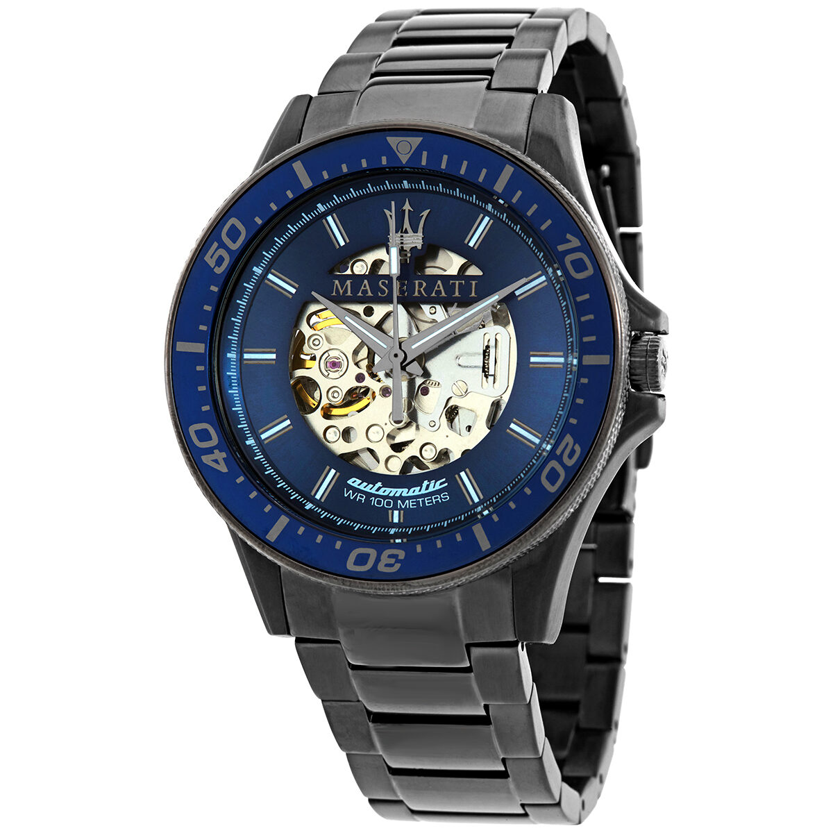 Maserati SFIDA Automatic Blue Dial 44mm Stainless Steel Watch For Men - R8823140001 Watches Maserati   