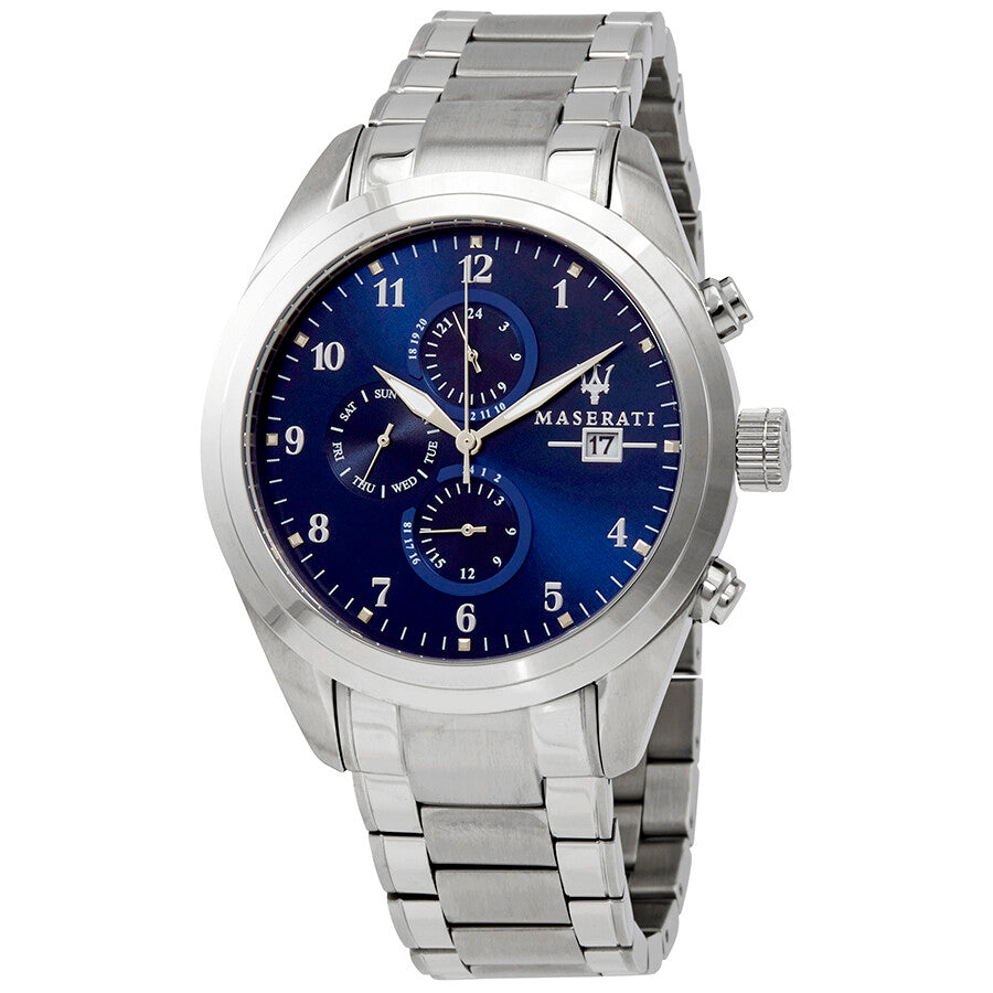 Maserati Traguardo Blue Dial 45mm Stainless Steel Watch For Men - R8853112505 Watches Maserati   