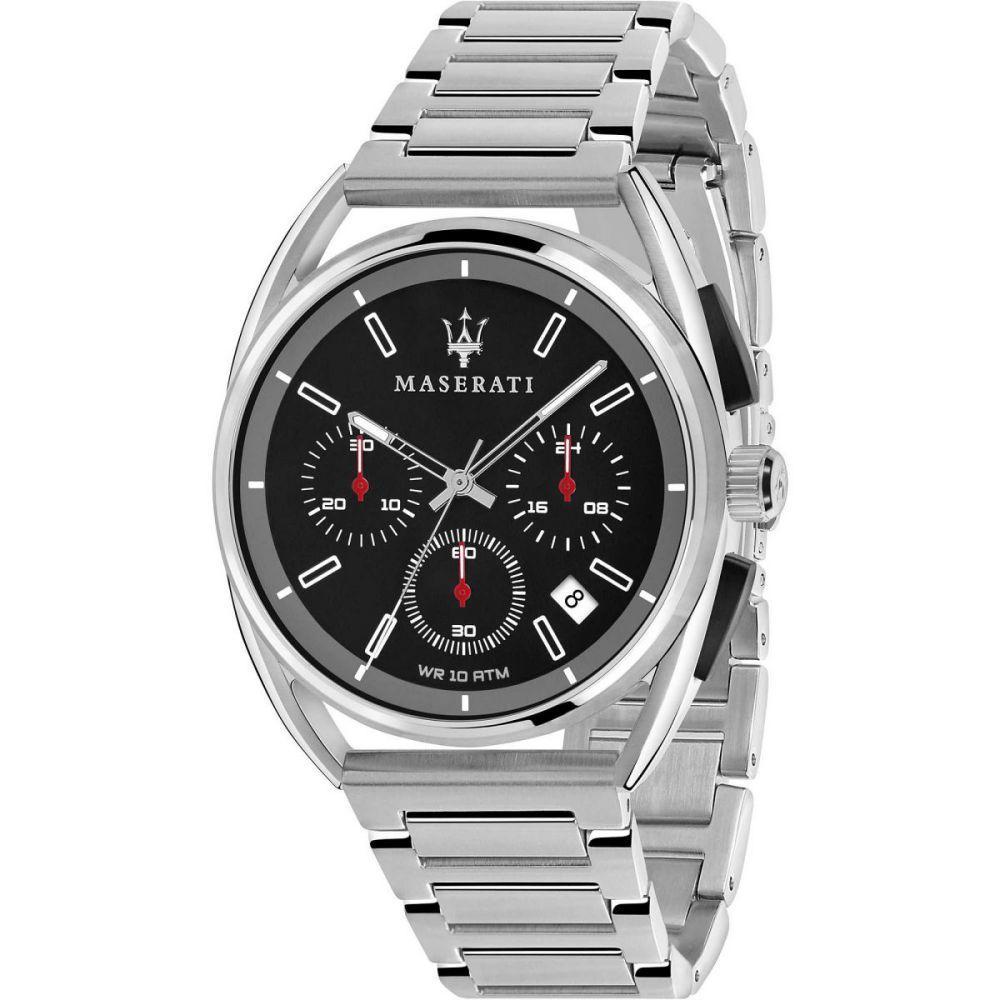 Maserati Trimarano Chronograph Black Dial Silver Stainless Steel Strap Watch For Men - R8873632003 Watches Maserati   