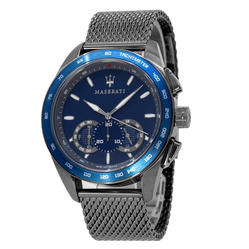 Maserati Traguardo 45mm Chronograph Blue Dial Watch For Men - R8873612009 Watches Maserati   