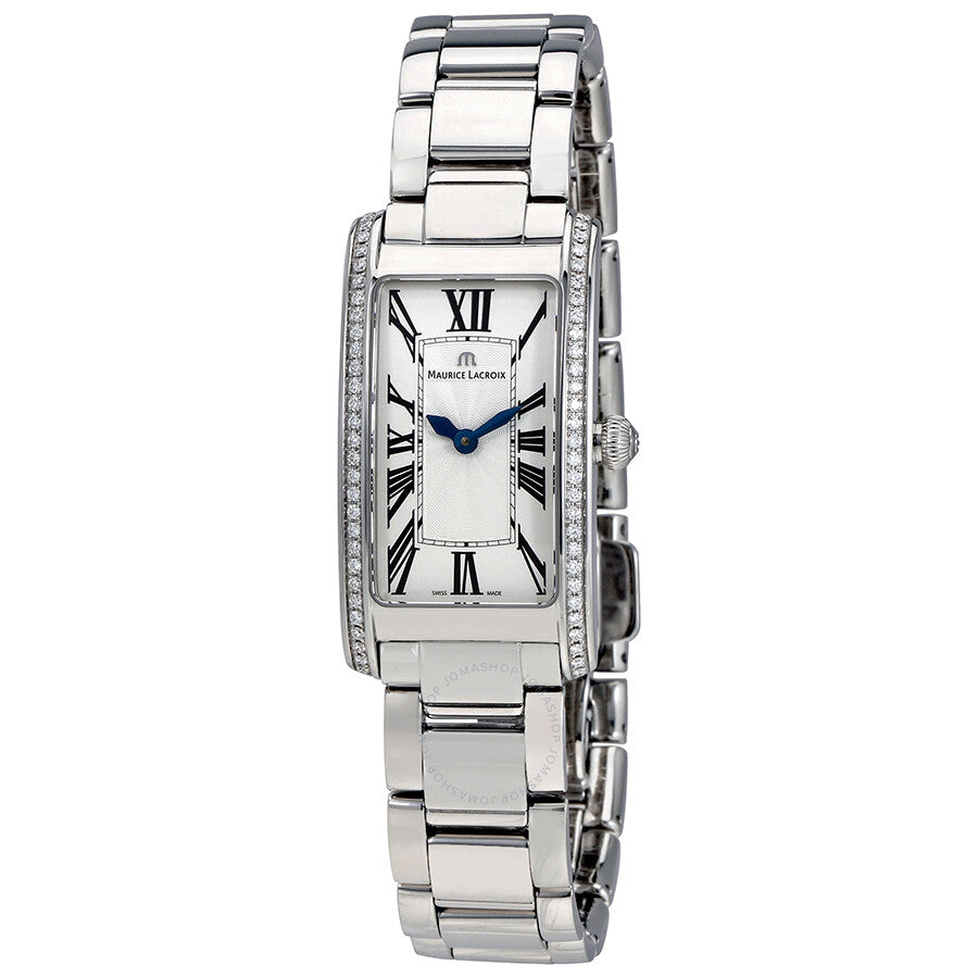 Maurice Lacroix Fiaba Diamonds White Dial Silver Steel Strap Watch for Women - FA2164-SD532-118 Watches Maurice Lacroix   