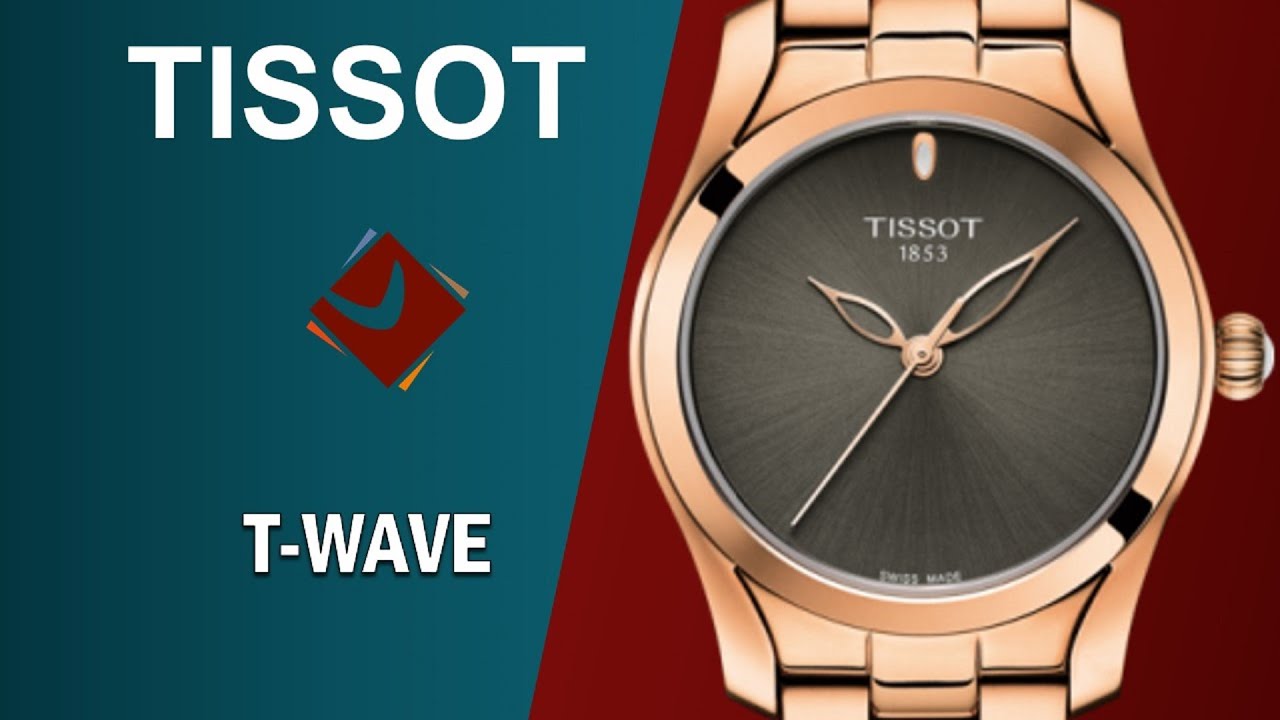 Tissot T Wave Anthracite Dial Watch For Women - T112.210.33.061.00 Watches Tissot   