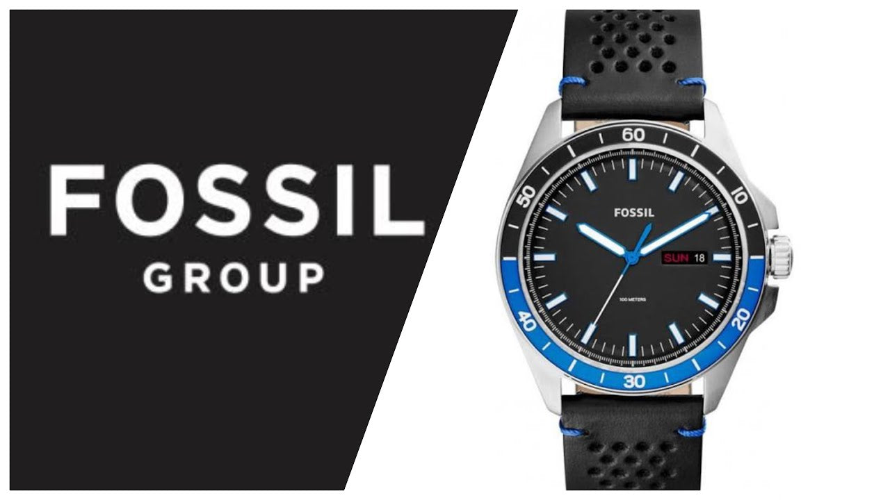 Fossil Sport 54 Day Date Black Dial Black Leather Strap Watch for Men - FS5321 Watches Fossil   