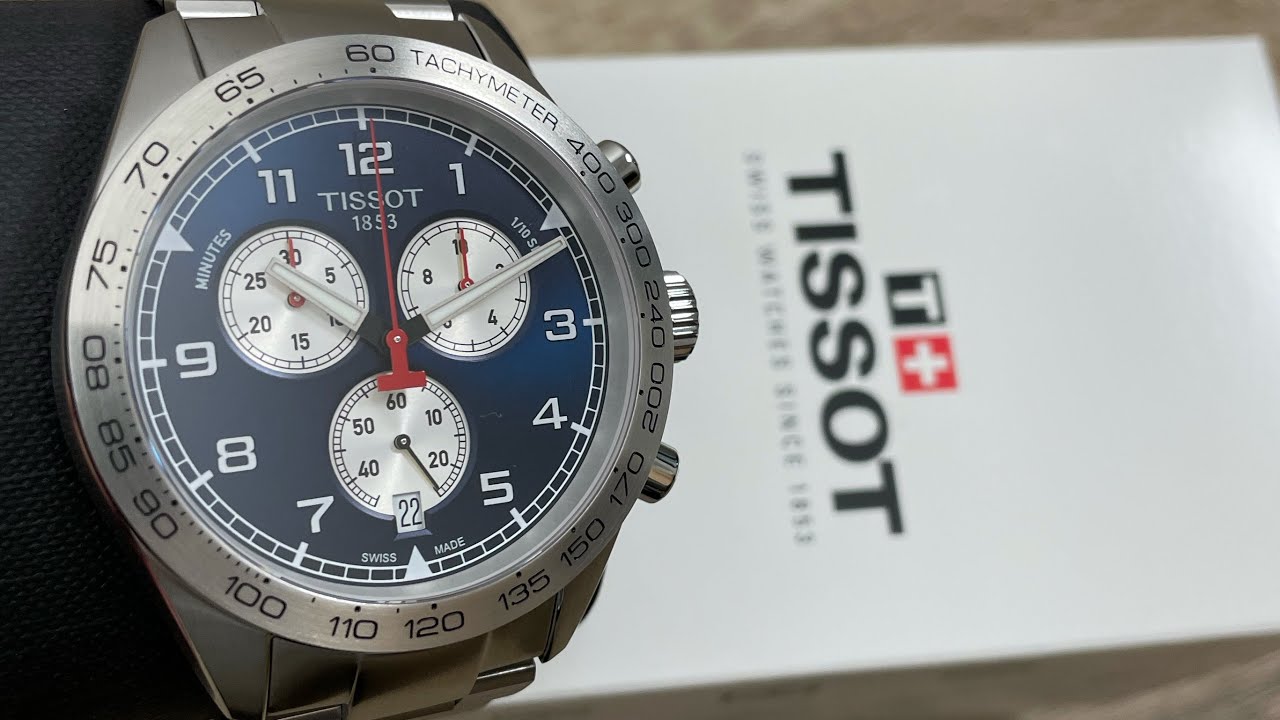 Tissot PRS 516 Chronograph Blue Dial Stainless Steel Watch for Men - T131.617.11.042.00 Watches Tissot   