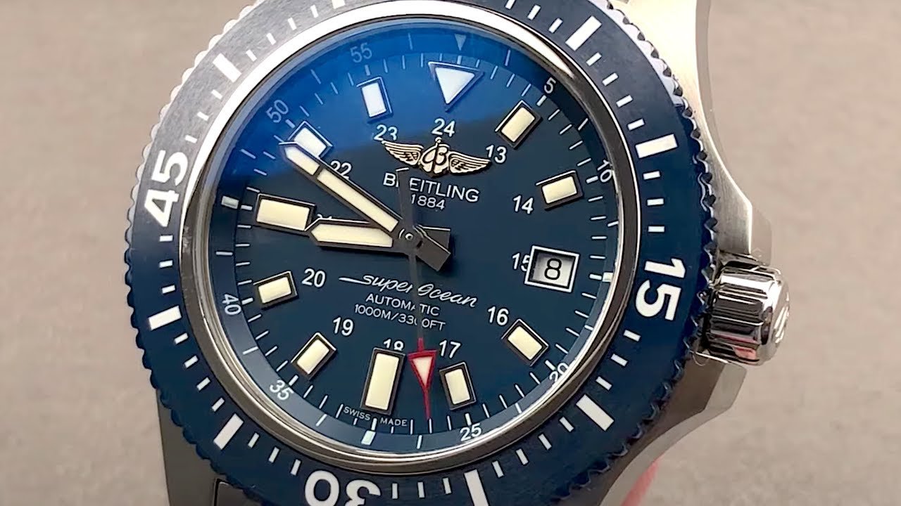 Breitling Superocean II Special Mariner Blue Ceramic Bezel 44mm Mens Watch - Y1739316/C959 Watches Breitling   