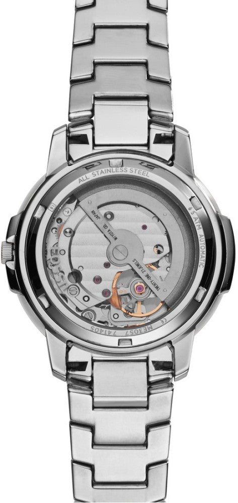 Fossil Architect Automatic Silver Dial Silver Steel Strap Watch for Women - ME3057 Watches Fossil   