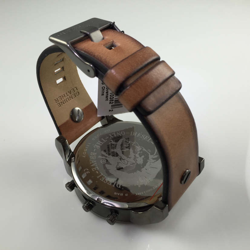Diesel Mr Daddy 2.0 Black Dial Brown Leather Strap Watch For Men - DZ7332 Watches Diesel   