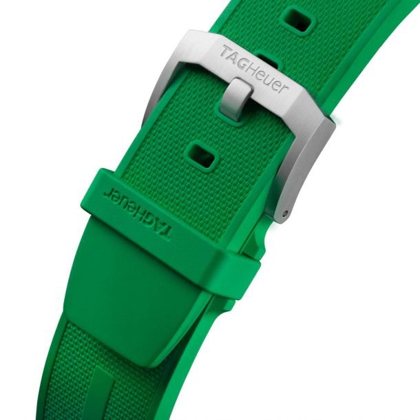 Tag Heuer Formula 1 Chronograph 41mm Green Dial Green Rubber Strap Watch for Men - CAZ101AP.FT8056 Watches Tag Heuer   