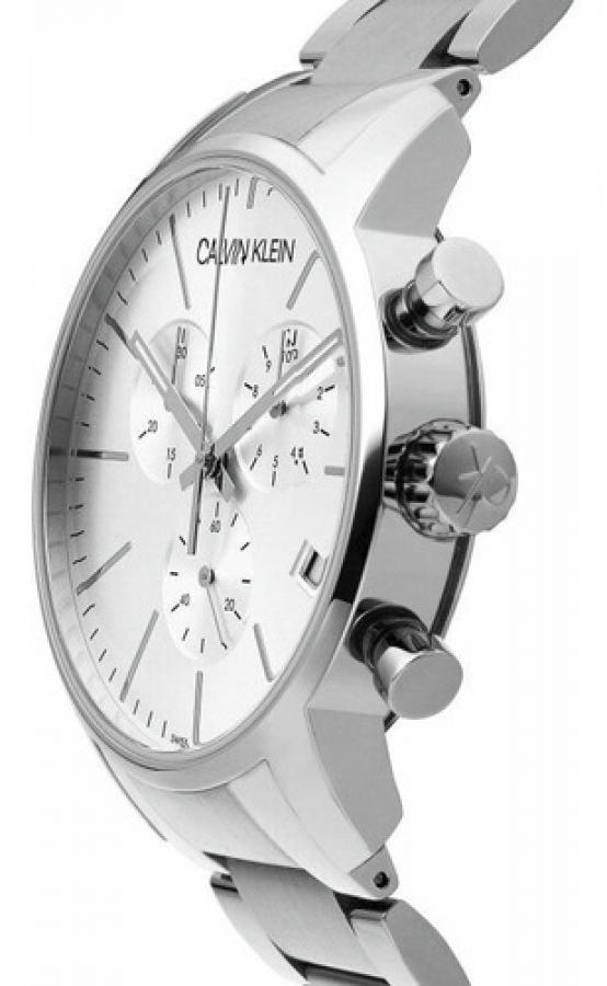 Calvin Klein City White Dial Silver Steel Strap Watch for Men - K2G27146 Watches Calvin Klein   