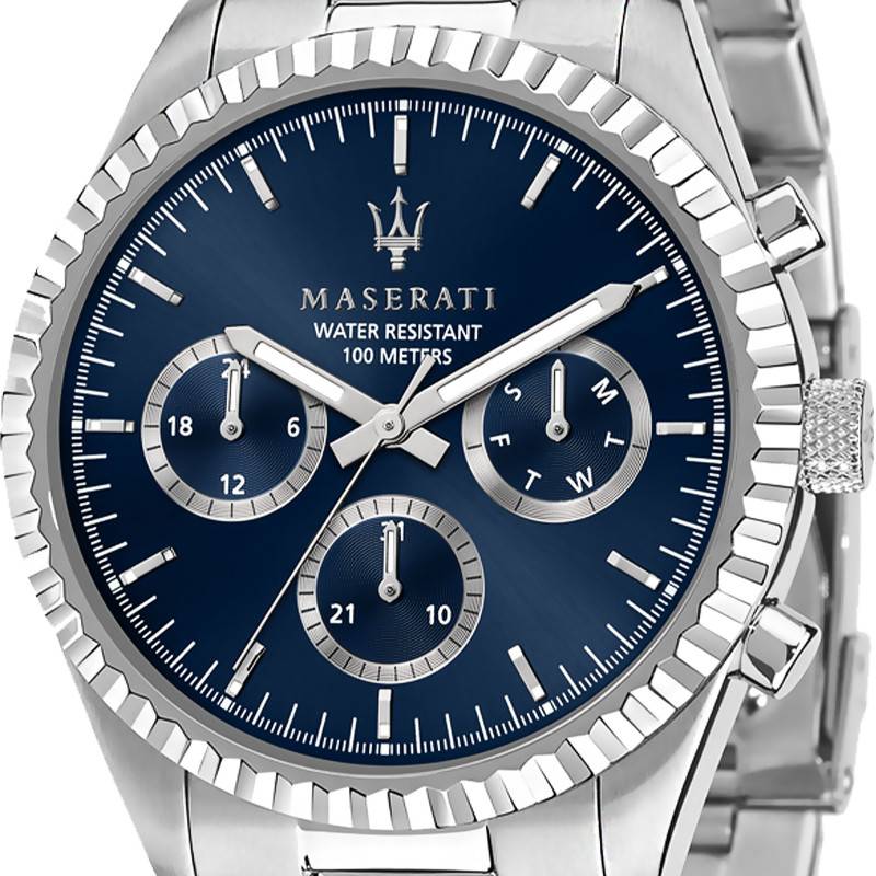 Maserati Competizione Chronograph Quartz Blue Dial Watch For Men - R8853100022 Watches Maserati   