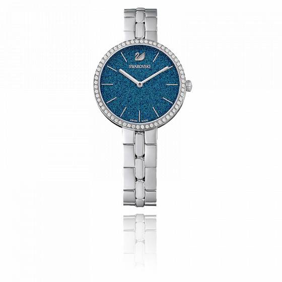 Swarovski Cosmopolitan Blue Dial Silver Steel Strap Watch for Women - 5517790 Watches Swarovski   