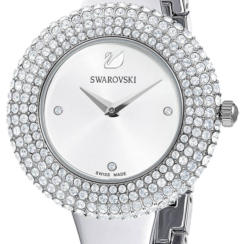 Swarovski Crystal Rose Silver Dial Silver Steel Strap Watch for Women - 5483853 Watches Swarovski   